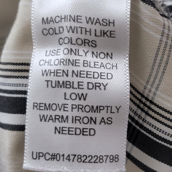 Haggar men casual button down short sleeve plaid shirt size large - Picture 8 of 8